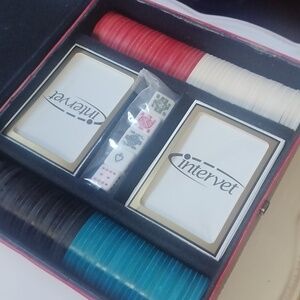 Vintage Intervet Poker, Dice Game Set